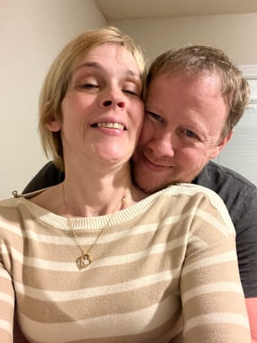 Customer photo review of To My Wife Forever Love Necklace – Romantic Gift from Husband with Heartfelt Message Card