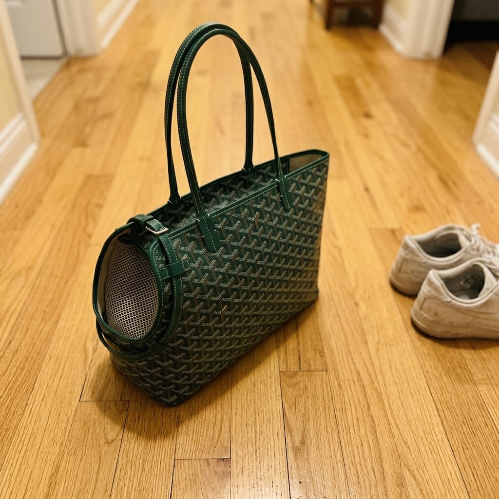 Customer photo review of Pawfect Travel Tote