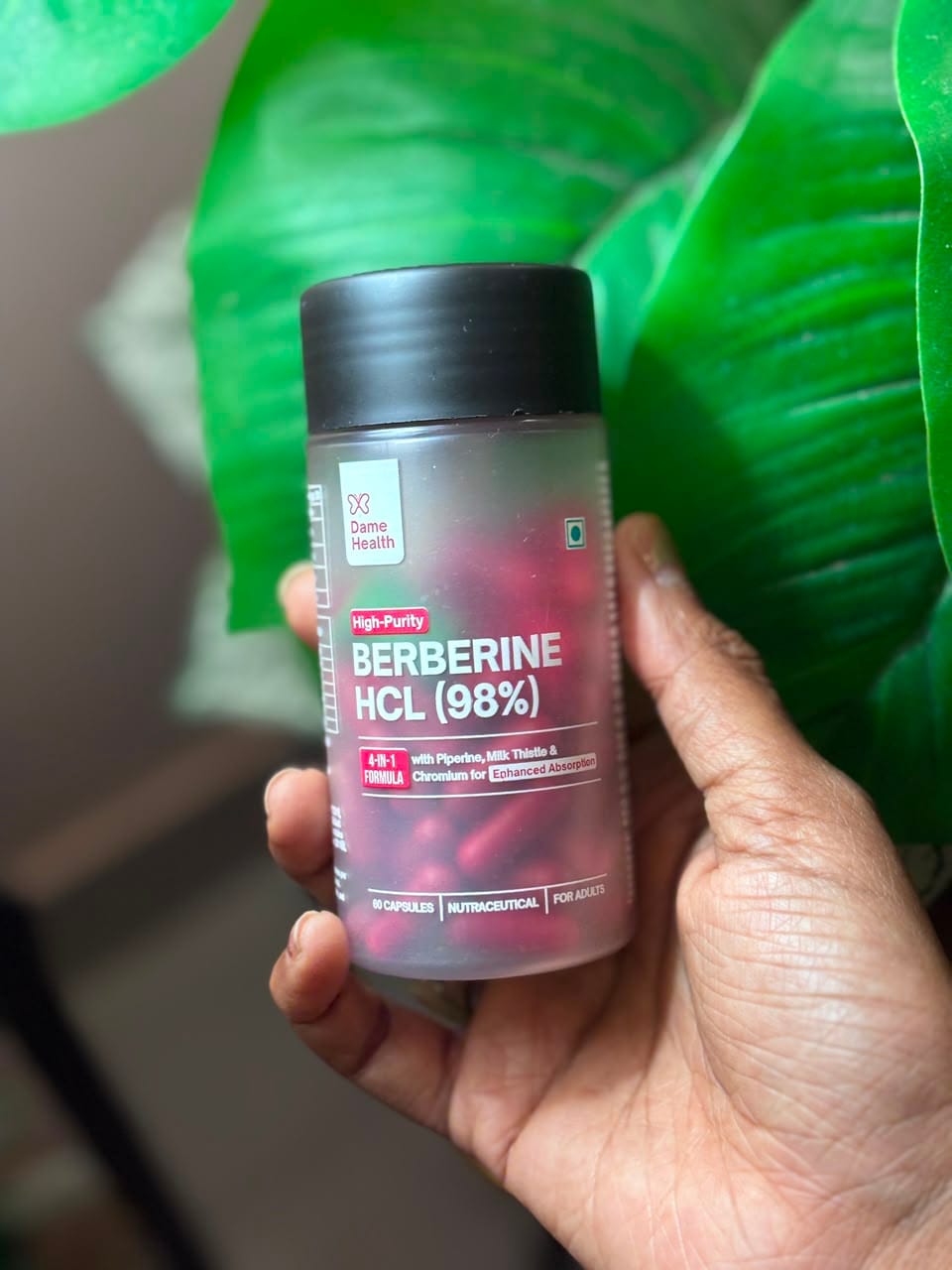 Customer photo review of Berberine HCL 98% + Milk Thistle |  Complete Metabolic Support | Gynac-Formulated