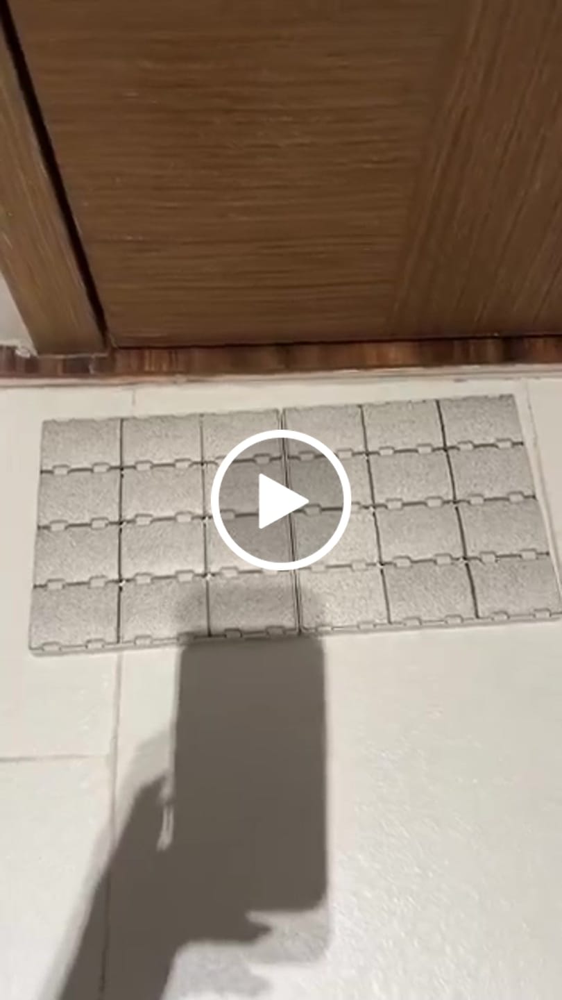 Customer video review of Diatomite Replacement Tiles for Modular Bath Mat (6 Tiles)