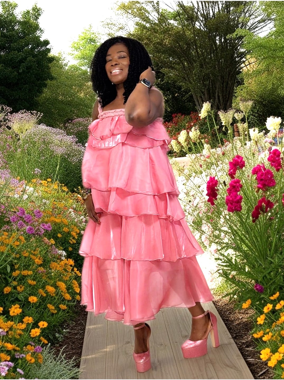 Customer photo review of Kim Layered Dress
