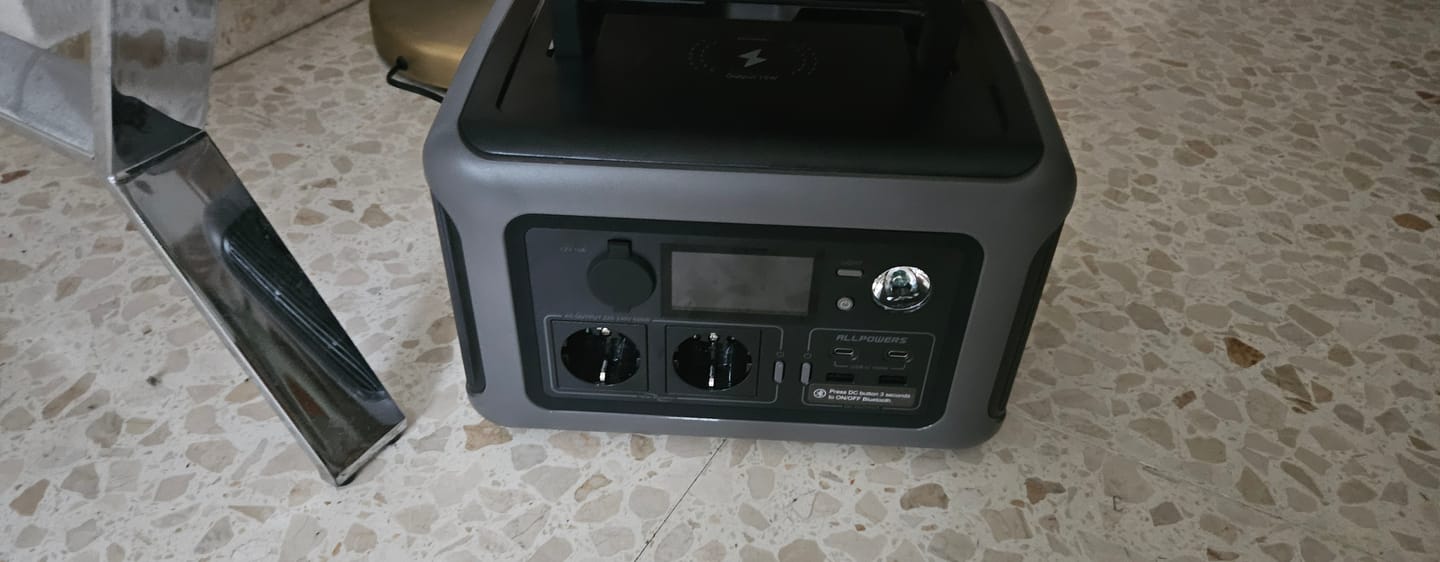 Customer photo review of ALLPOWERS R600 Estación de Energía Portátil 600W 299Wh Batería LiFeP04
