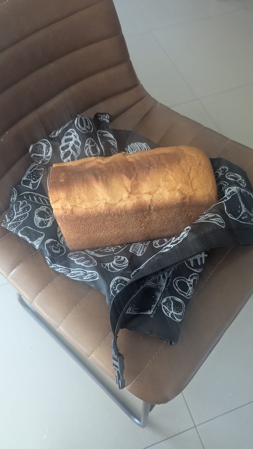 Customer photo review of Reusable Bread Bag - Black