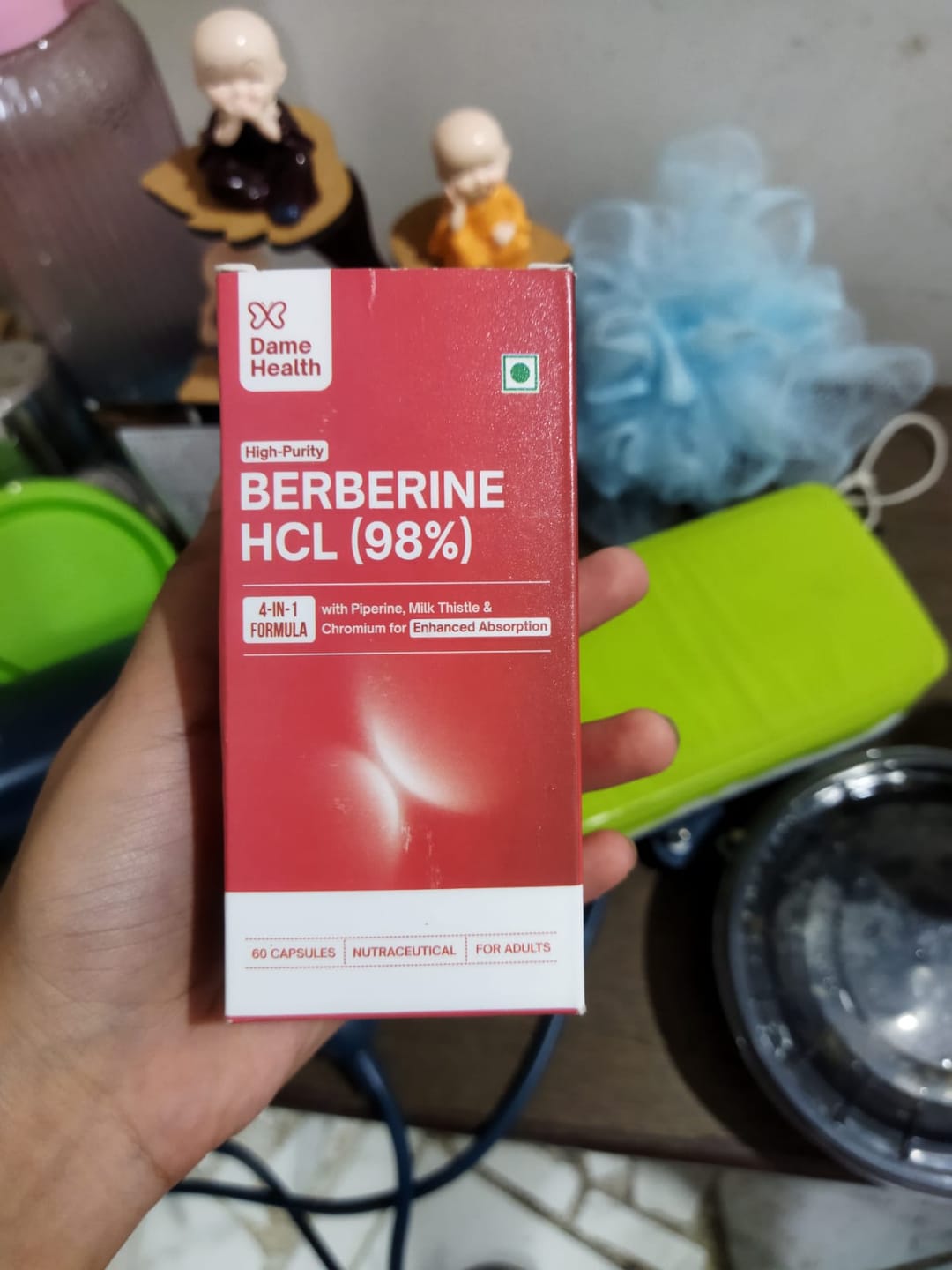 Customer photo review of Berberine HCL 98% + Milk Thistle |  Complete Metabolic Support | Gynac-Formulated