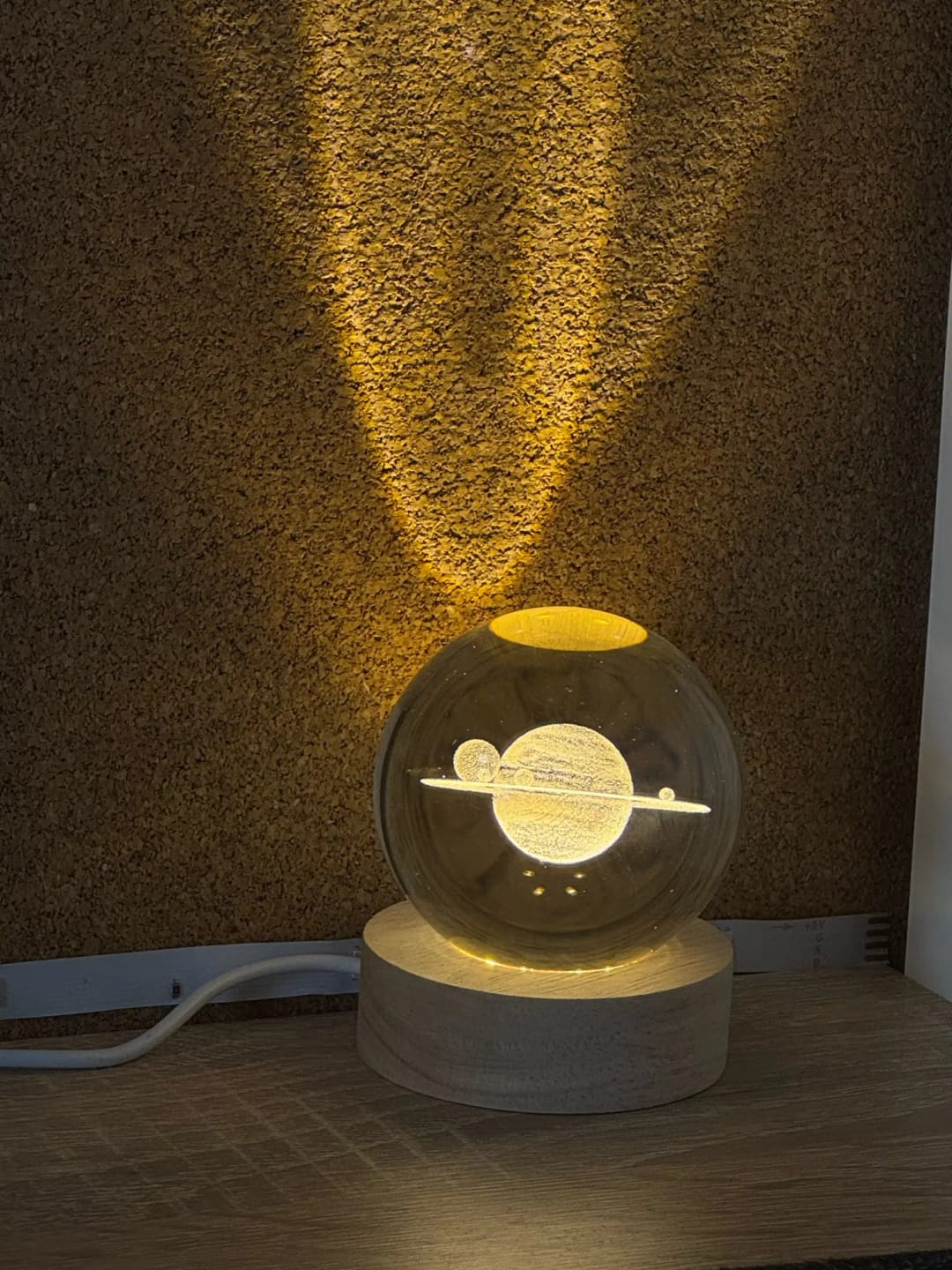 Customer photo review of Crystal Space Lamp