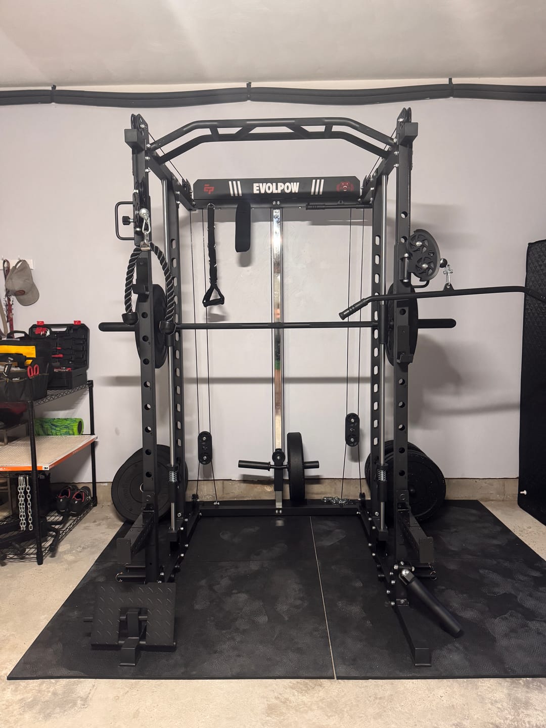 Customer photo review of EVOLPOW M2D Brute All-in-One Smith Machine Home Gym
