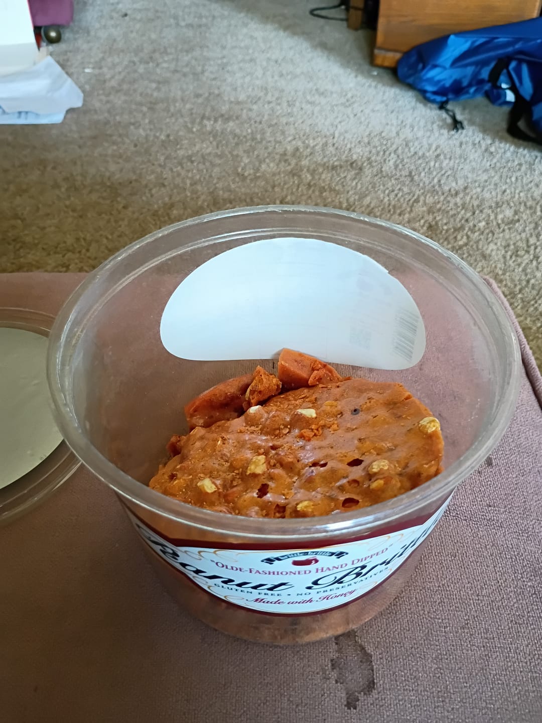 Customer photo review of Gourmet Peanut Brittle