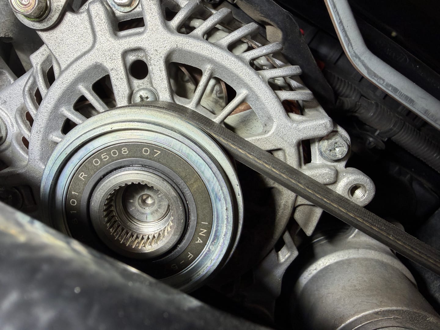 Customer photo review of Alternator Pulley for 2022-2026 WRX, Outback XT, Legacy XT, Forester XT