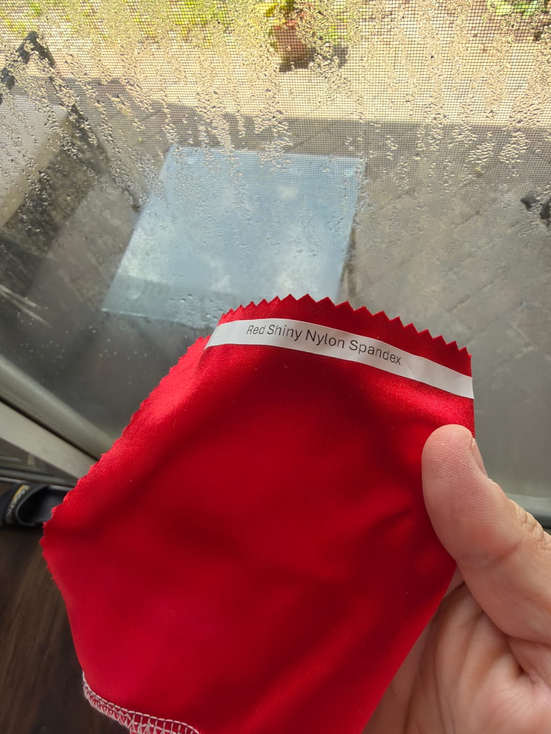 Customer photo review of Shiny Nylon Spandex