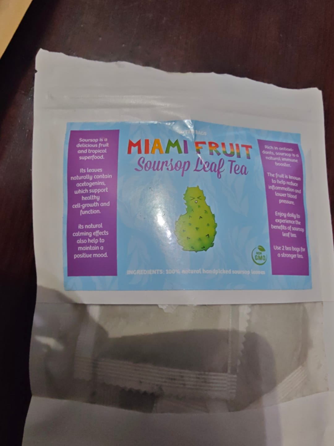 Customer photo review of Soursop Leaf Tea