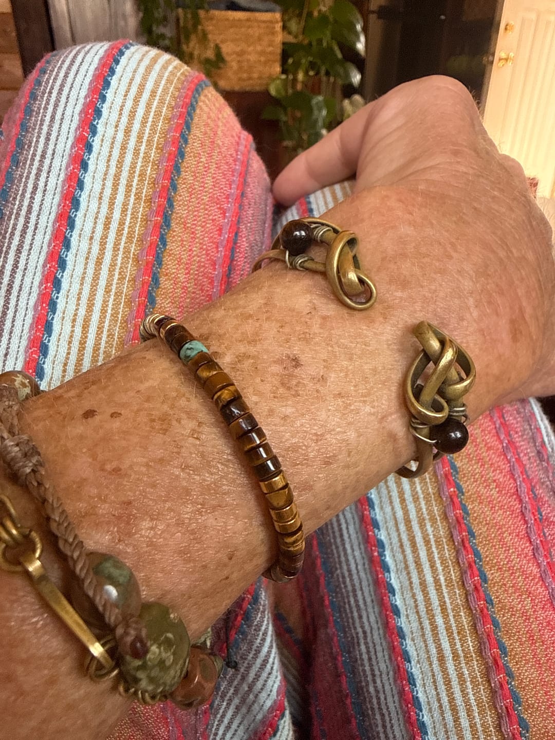Customer photo review of 'Best Bitches Forever' Morse code Motivational Bracelet
