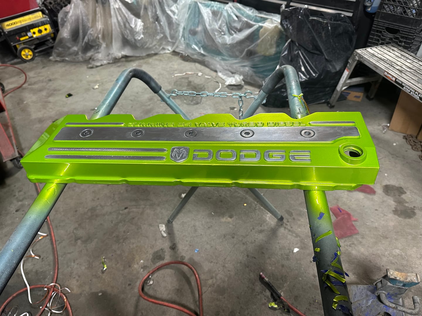 Customer photo review of Lime Zest Paint Basecoat