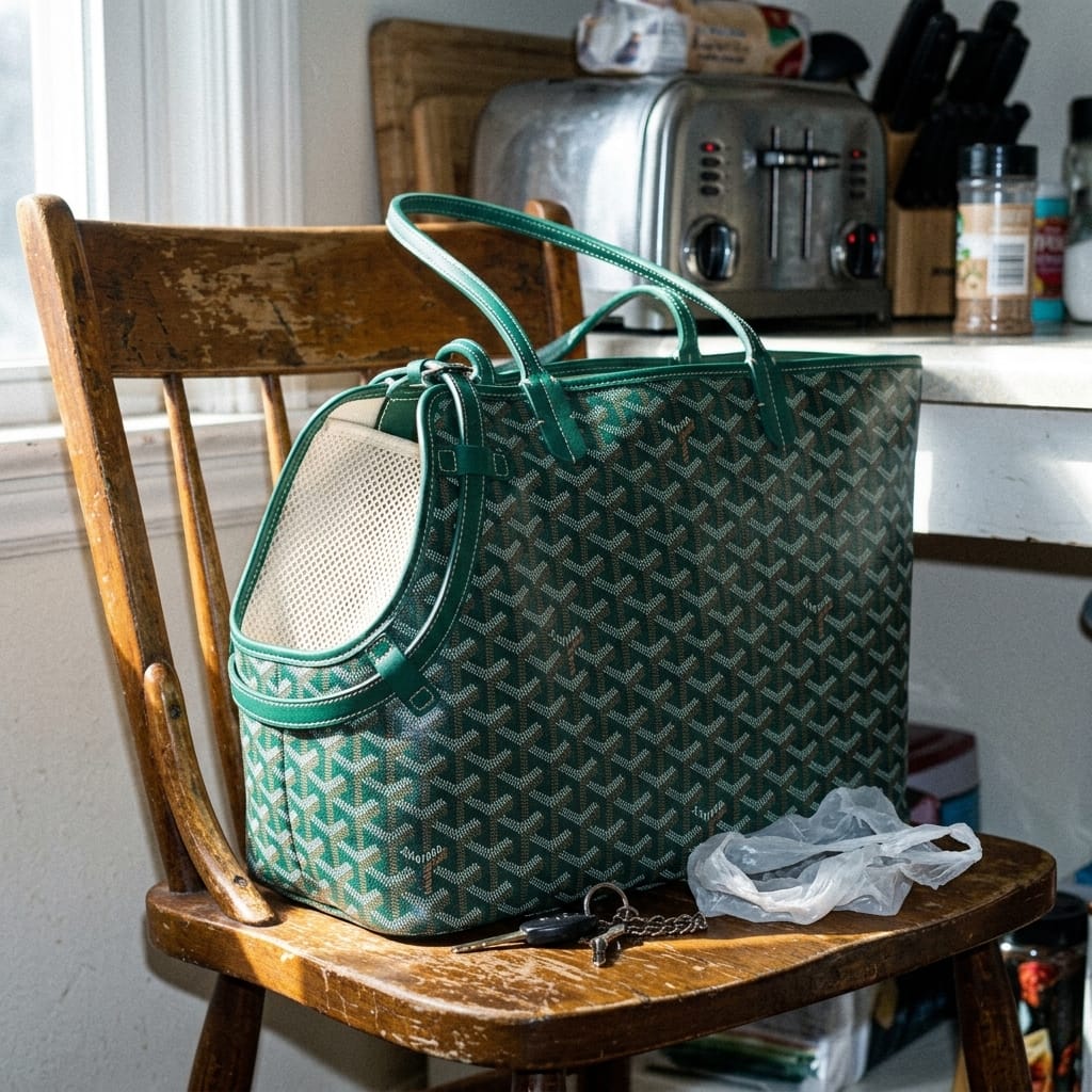 Customer photo review of Pawfect Travel Tote