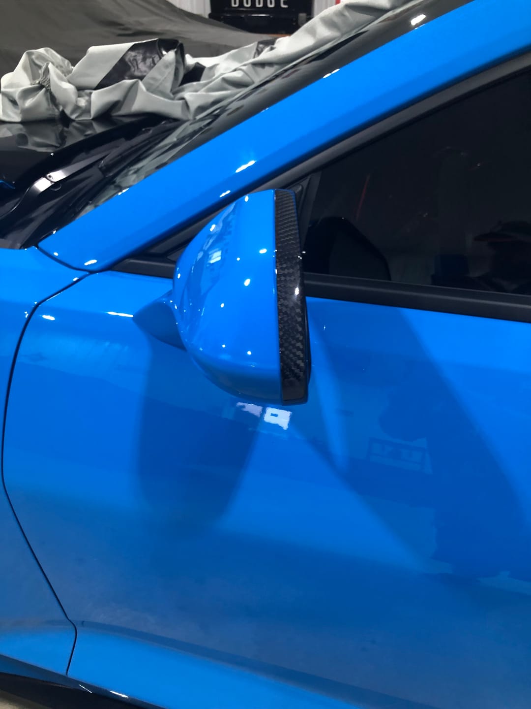 Customer photo review of 2016-2024 Chevrolet Camaro Real Carbon Fiber Front Mirror Cap Covers