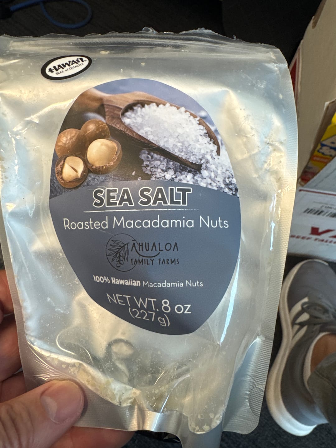 Customer photo review of Sea Salt Macadamia Nuts