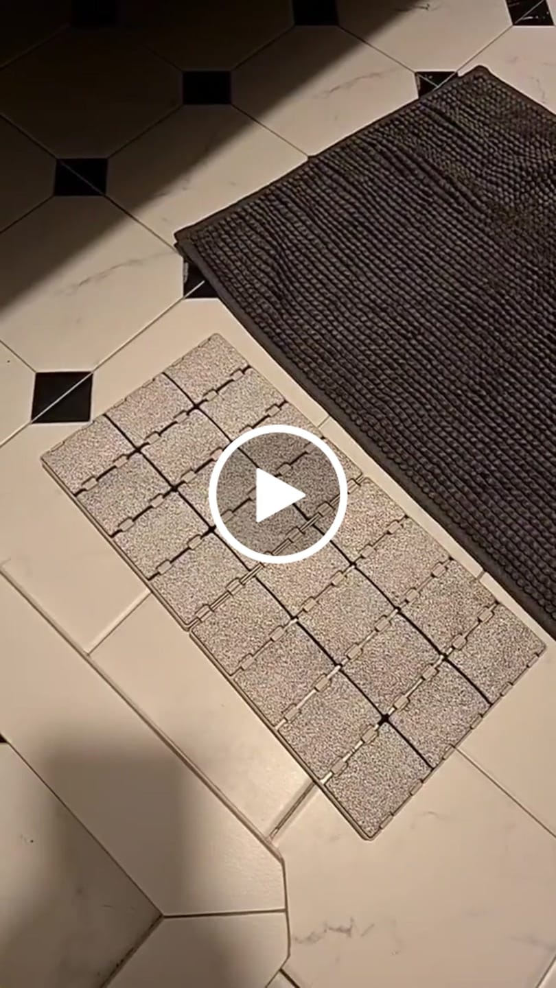 Customer video review of Diatomite Modular Bath Mat
