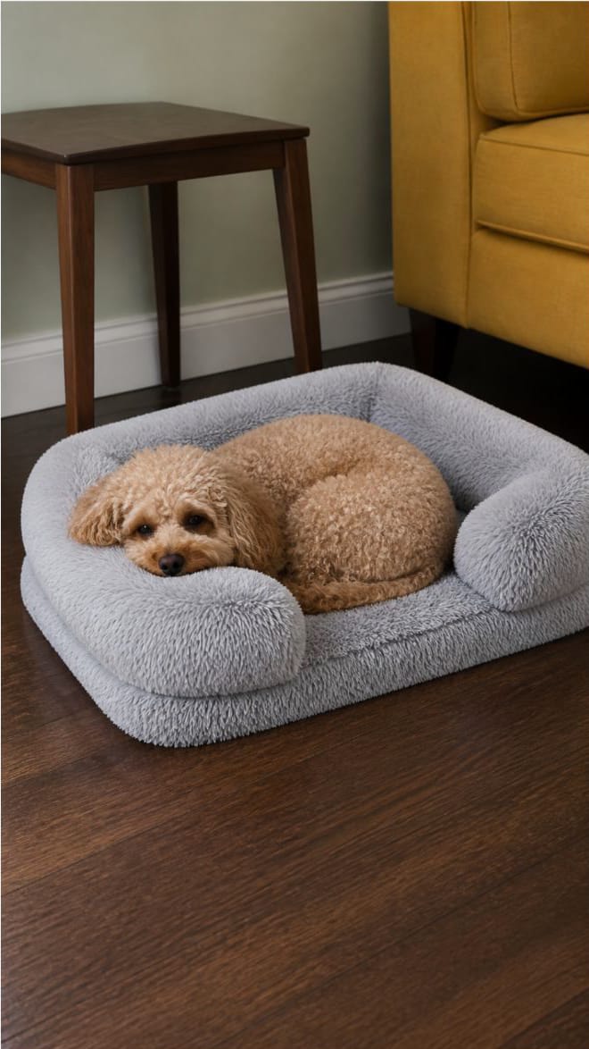 Customer photo review of ComfortCradle Orthopedic Dog Bed