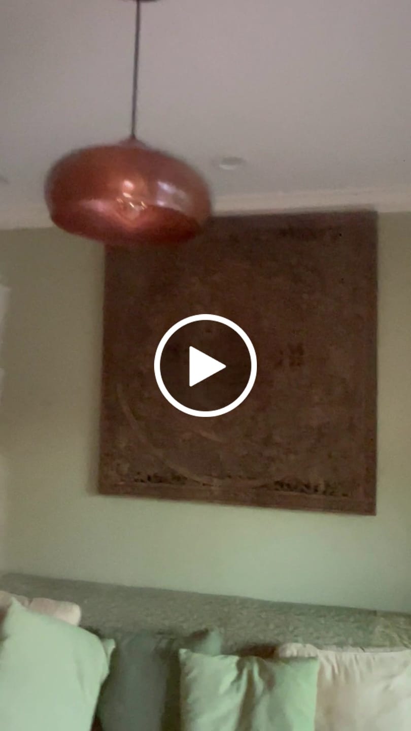Customer video review of Handcrafted Aged Copper Dome Pendant Light – Hammered Rustic Ceiling Lamp