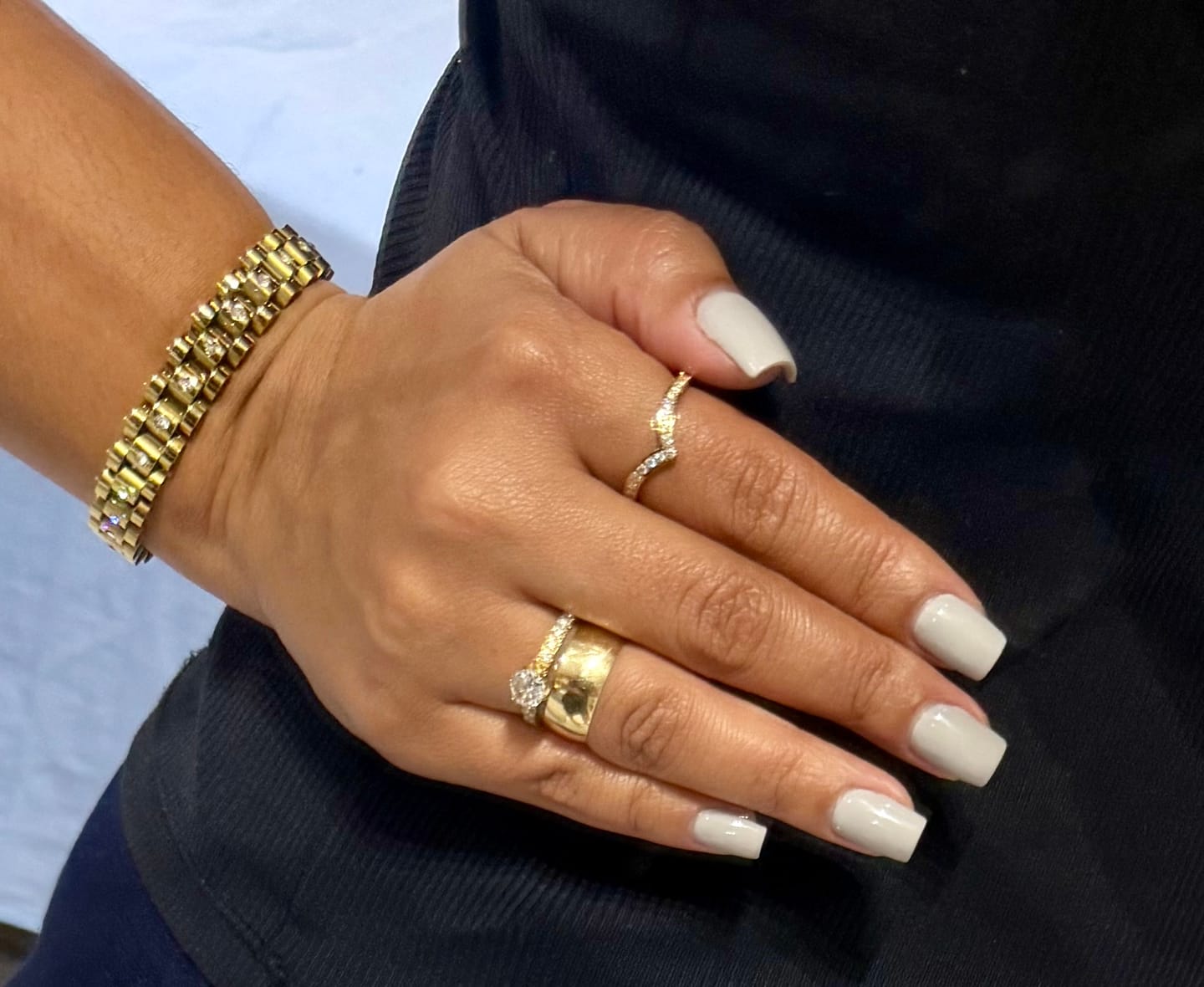 Customer photo review of Pulseira Milano Banhado em Ouro 18k