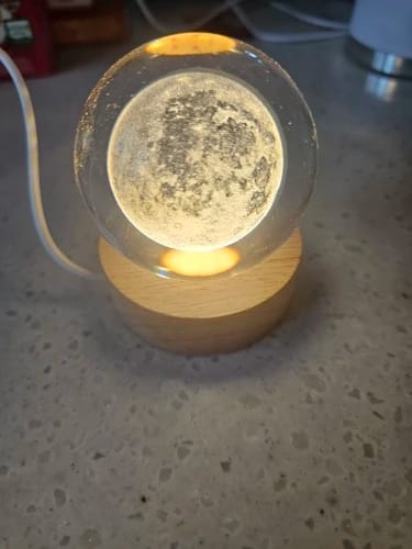 Customer photo review of Crystal Space Lamp