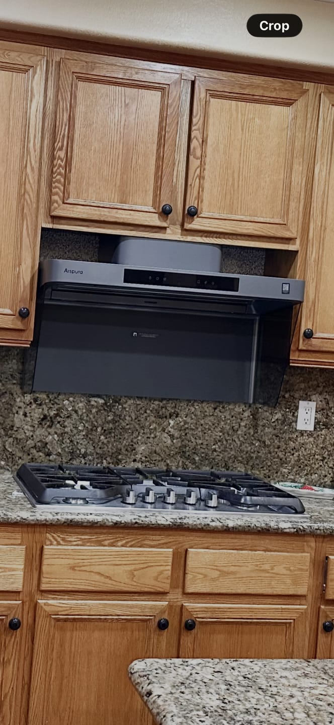 Customer photo review of Arspura 36'' P2 IQV™ Range Hood
