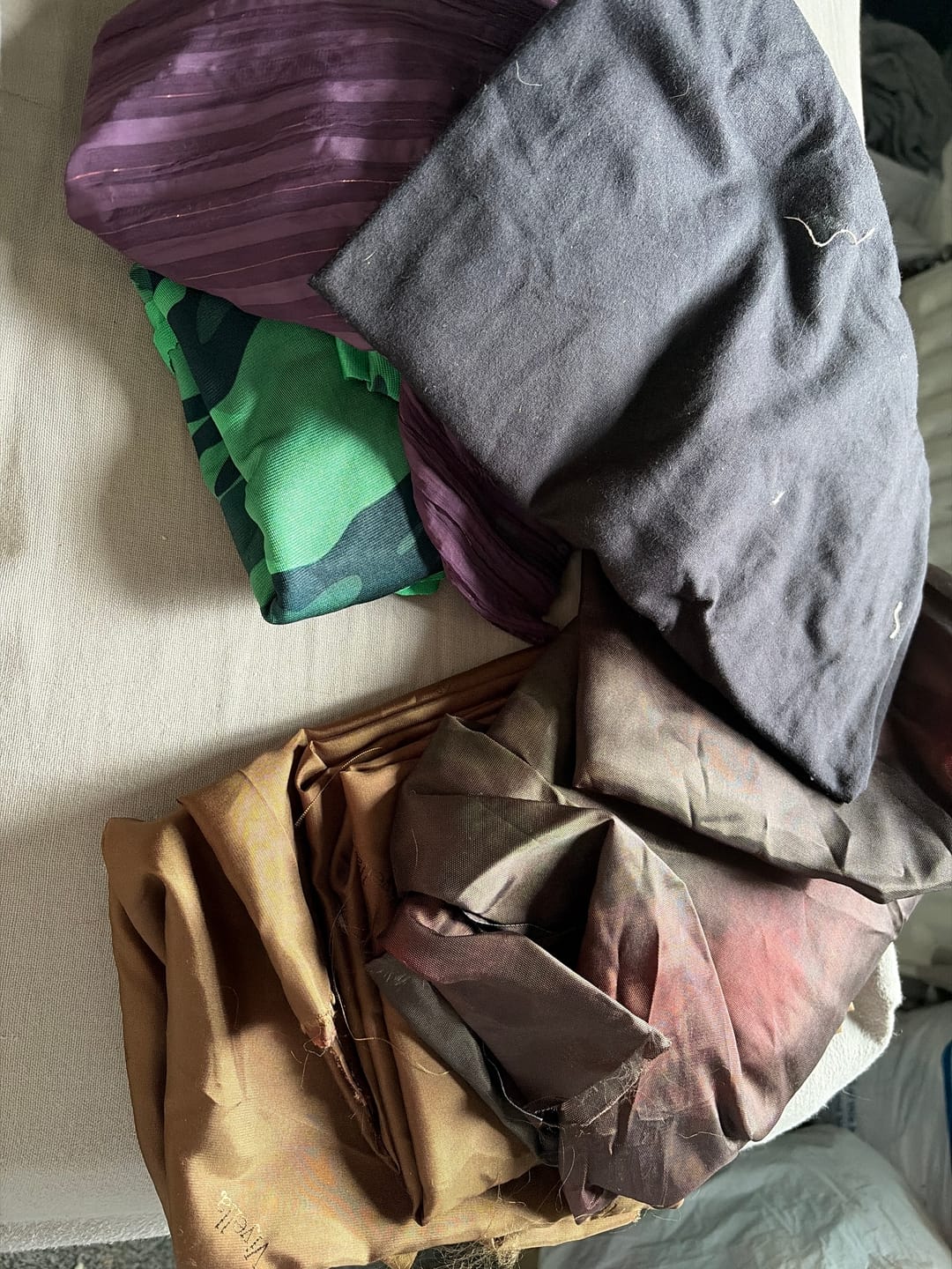 Customer photo review of 1kg Mixed Remnants Fabric Bag- Huge Variety