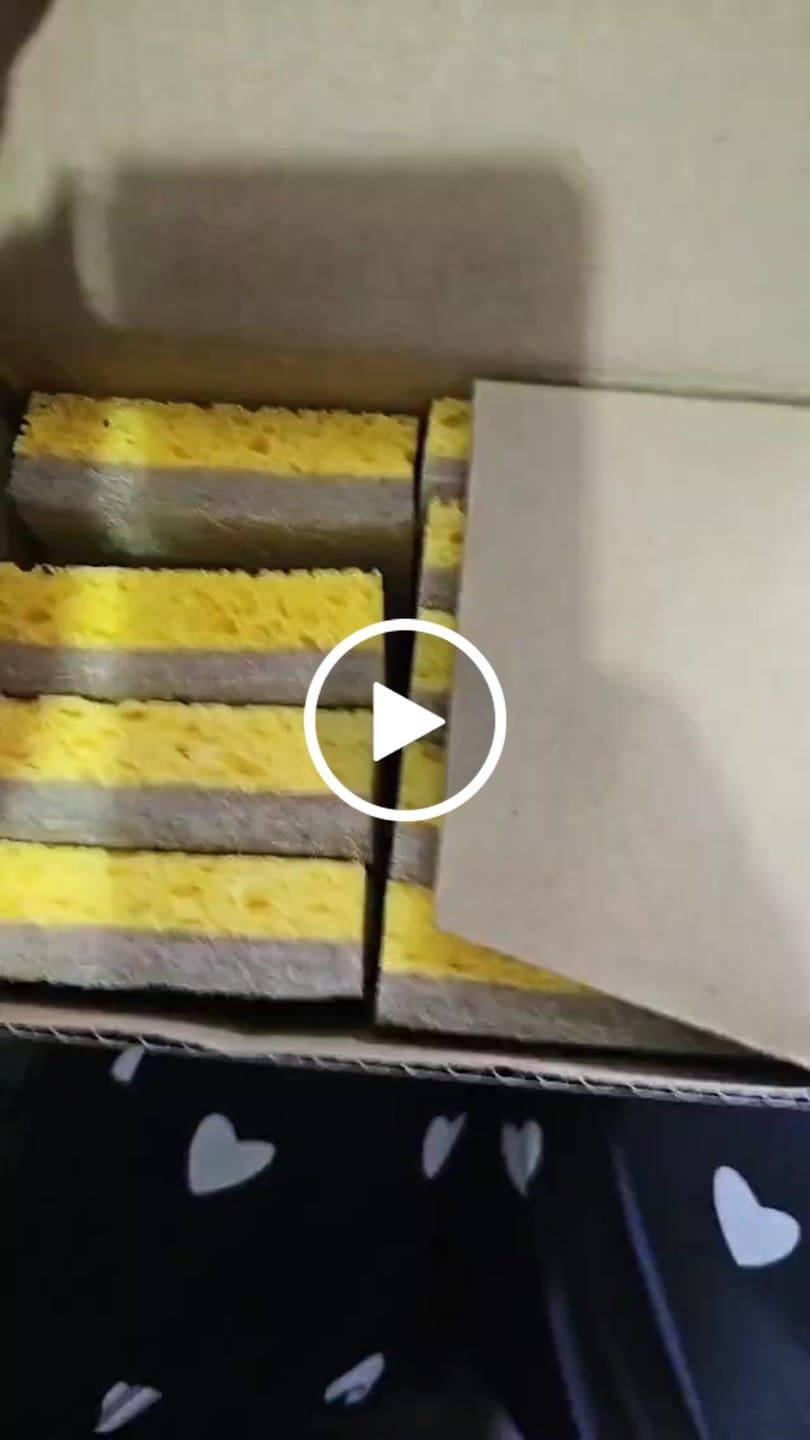 Customer video review of Plant Derived Sponges