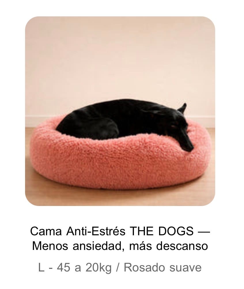 Customer photo review of Cama Anti-Estrés THE DOGS — Menos ansiedad, más descanso