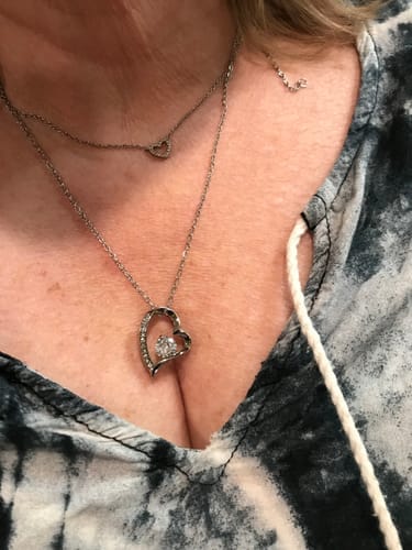Customer photo review of To My Wife Forever Love Necklace – Romantic Gift from Husband with Heartfelt Message Card