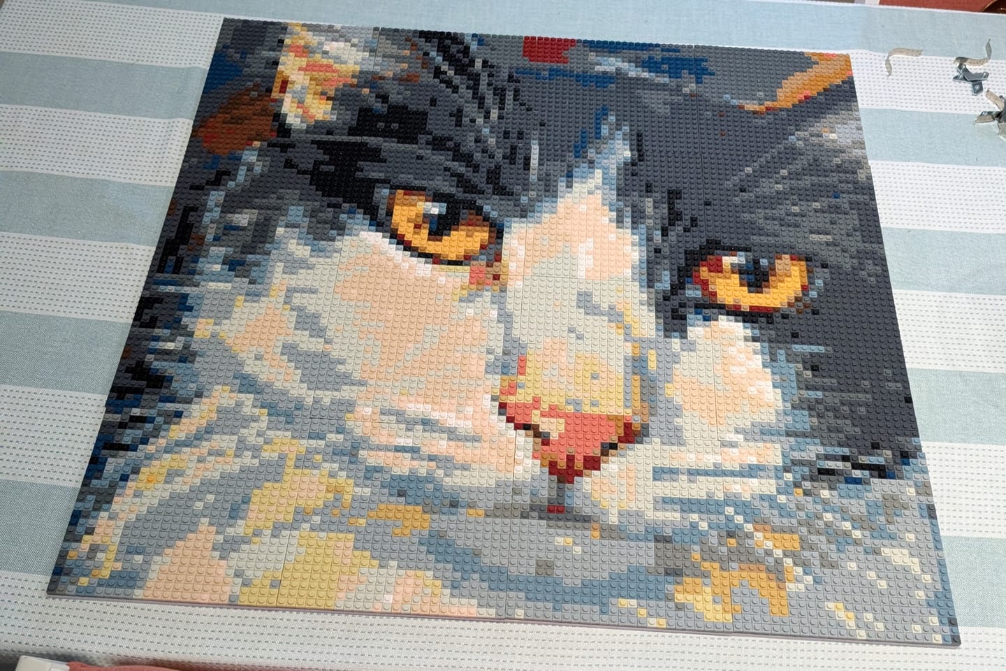 Customer photo review of Custom Design Brick Mosaic - 4x4 baseplates