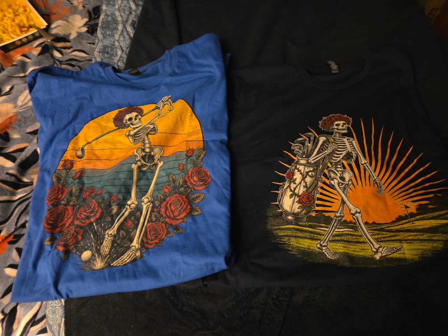 Customer photo review of Rose Skeleton Sunset Tee