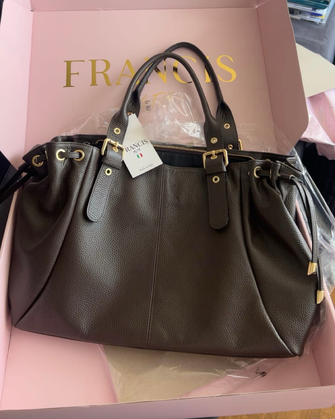 Customer photo review of Muse bag Espresso