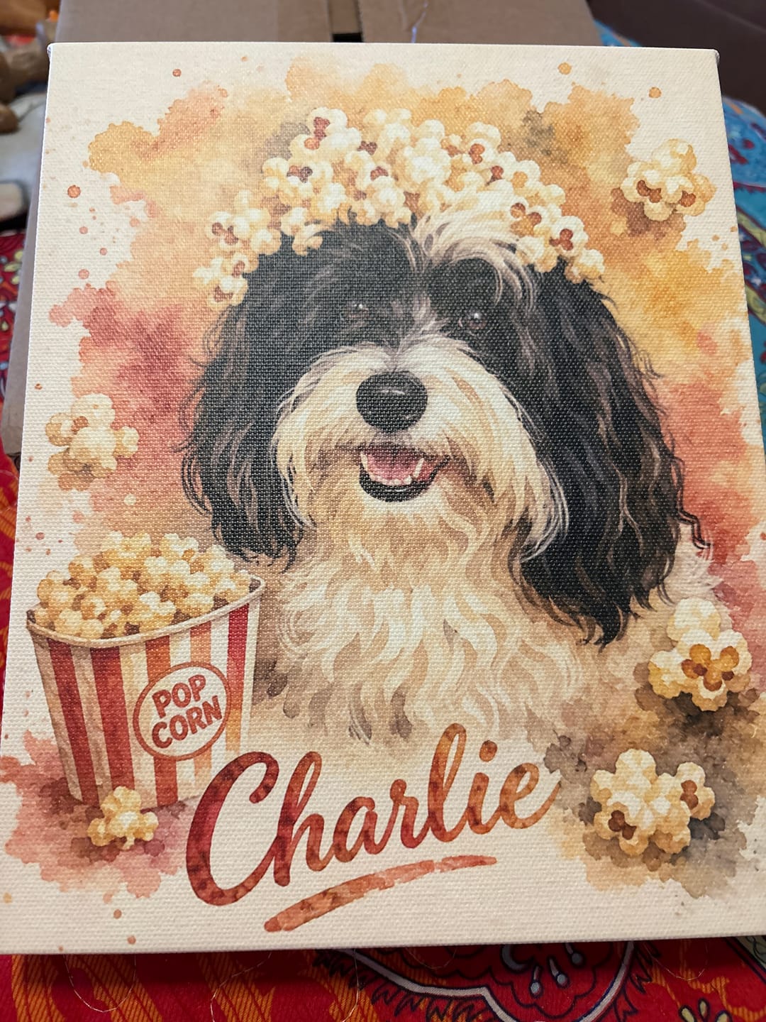 Customer photo review of Pet Art Canvas Print
