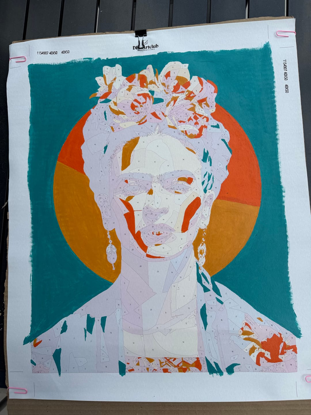 Customer photo review of Just Frida | Paint by Number