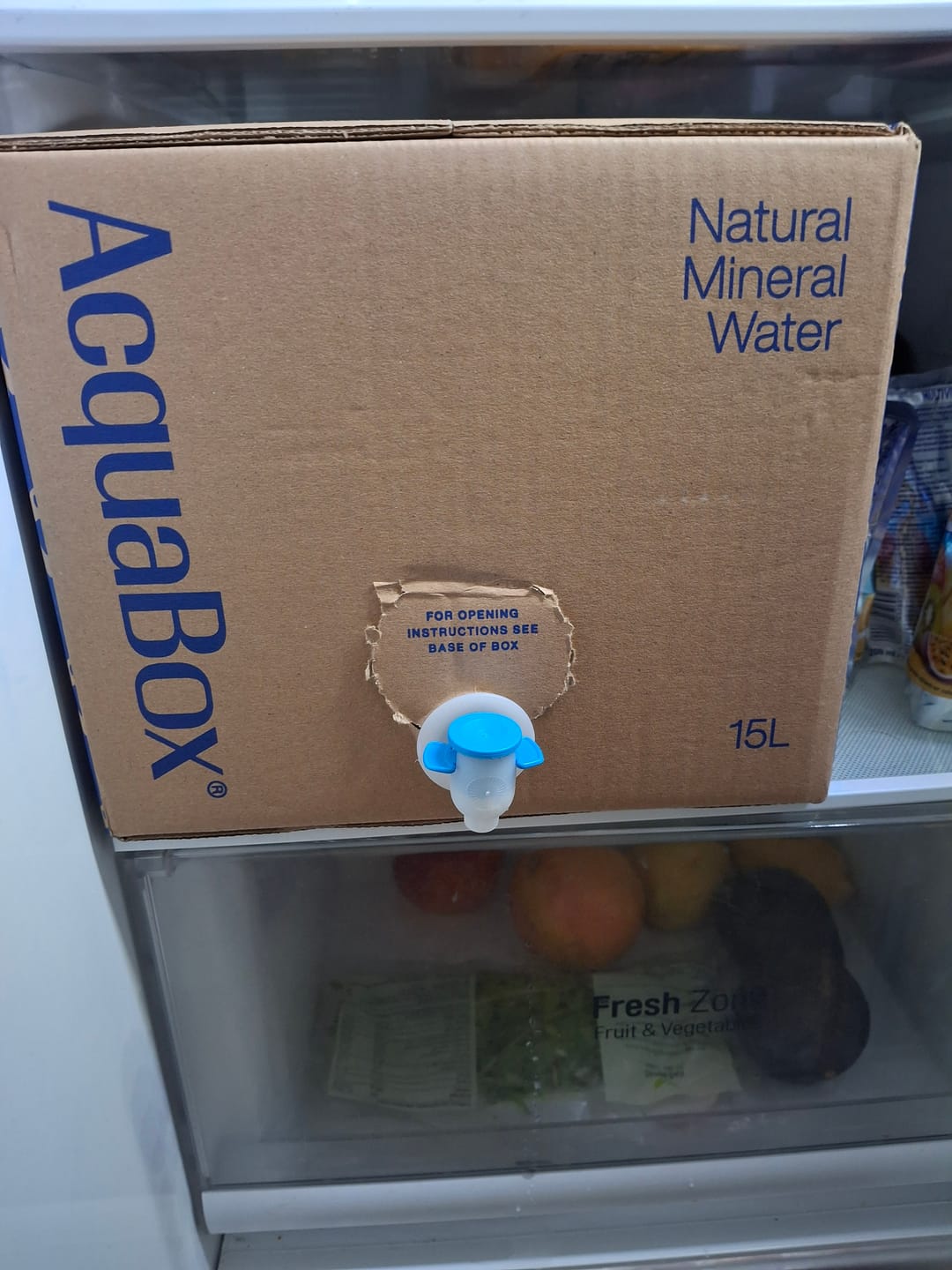 Customer photo review of AcquaBox by Mountain Falls 15L – STILL Mineral Water (on tap Bag-in-Box)