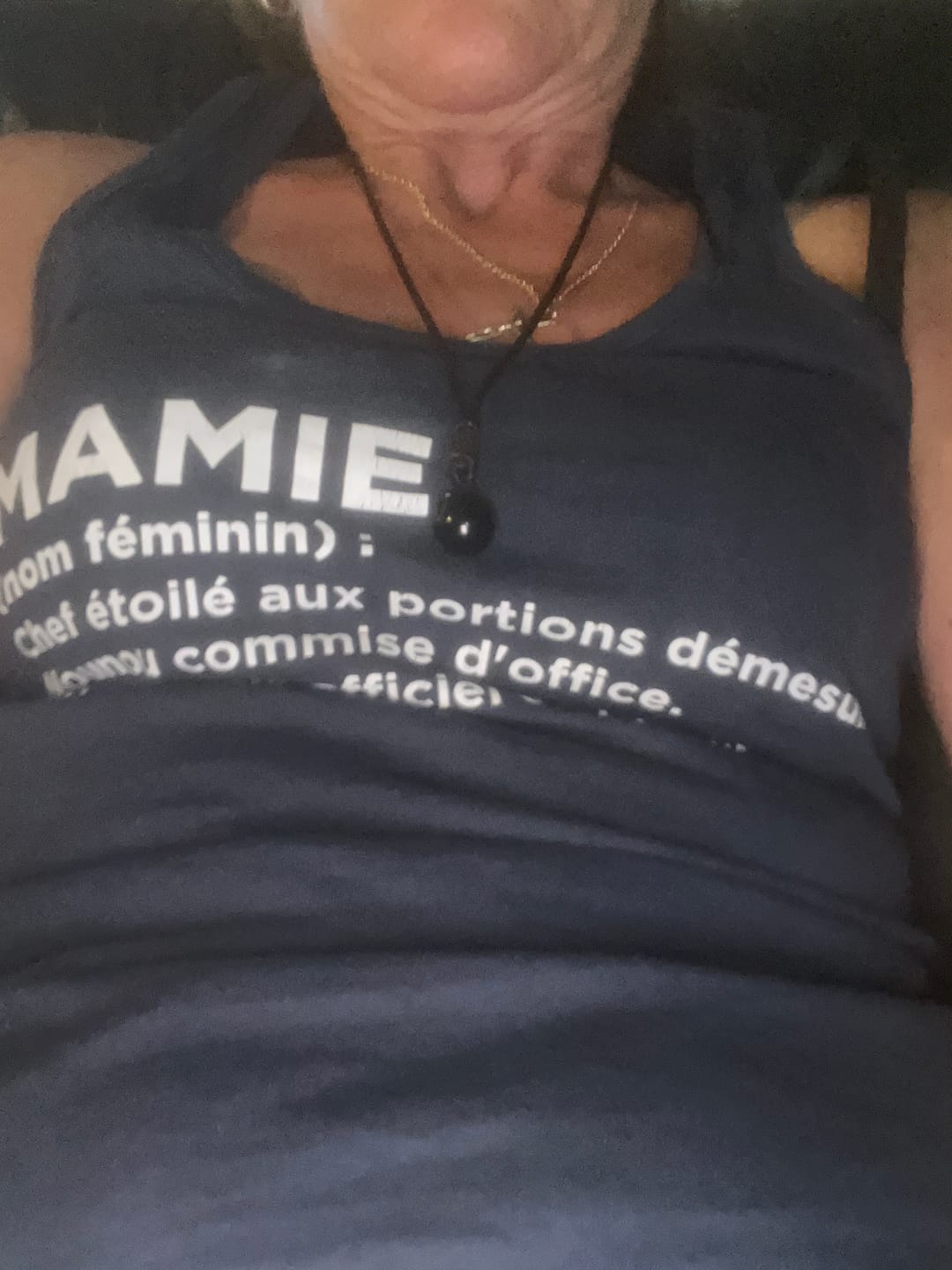 Customer photo review of Pendentif "Sphère" en Obsidienne Dorée