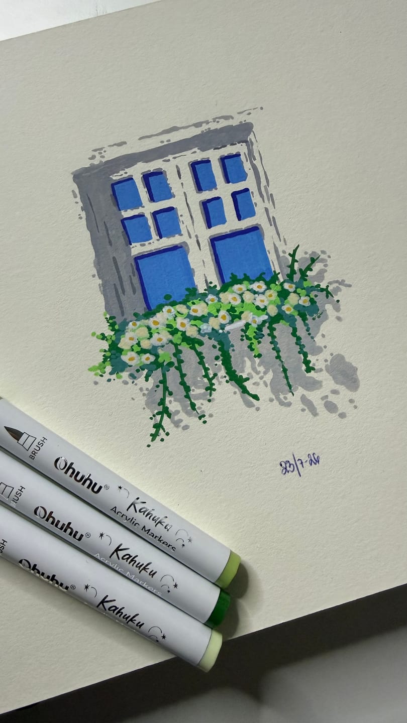 Customer photo review of Ohuhu Kahuku Series Direct-ink Acrylic Paint Markers