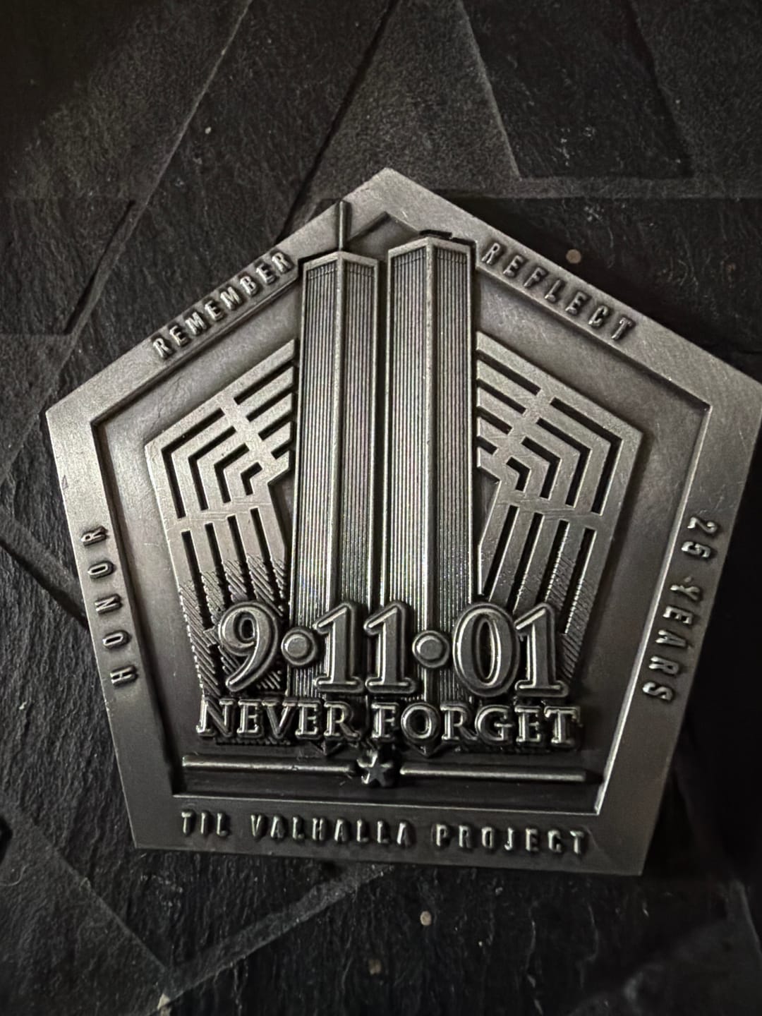 Customer photo review of 9/11 25th Anniversary - Challenge Coin