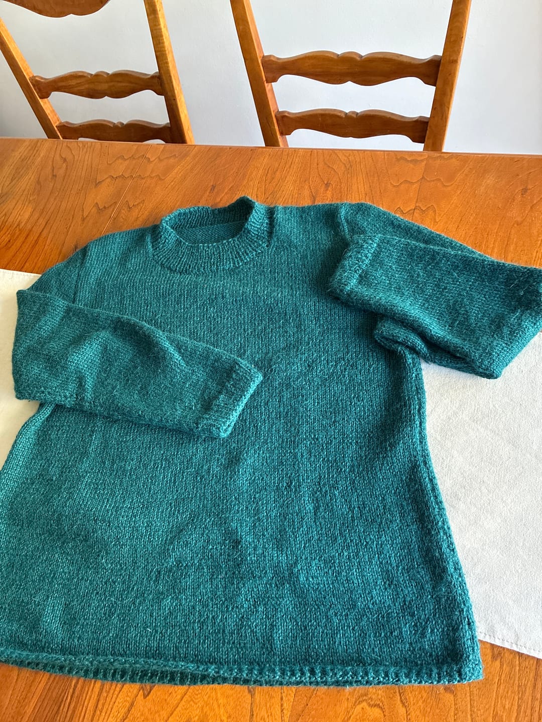 Customer photo review of Baby alpaca DK petróleo BAGK125