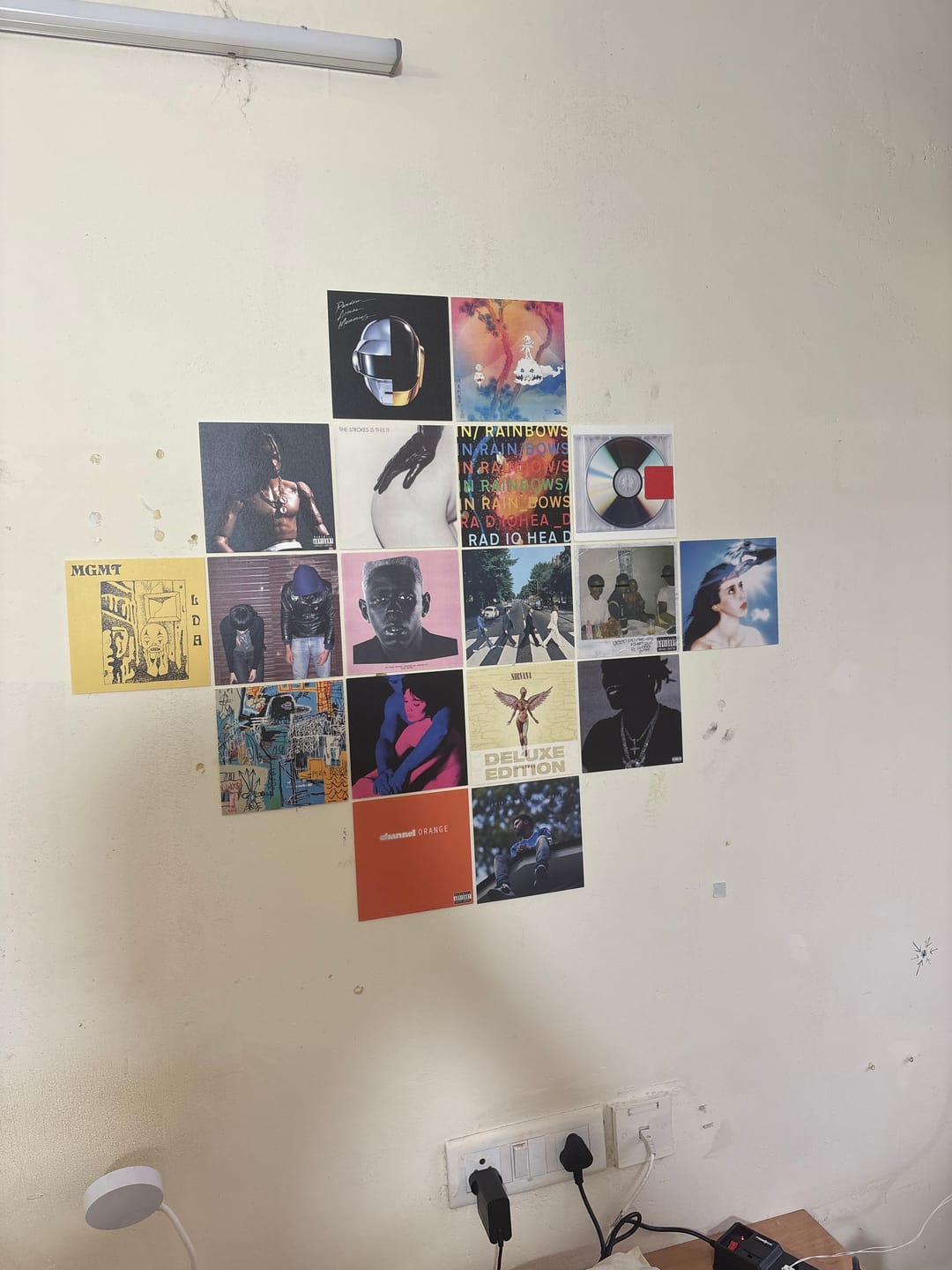 Customer photo review of CUSTOM ALBUM COVER PRINTS - WALL COLLAGE POSTERS