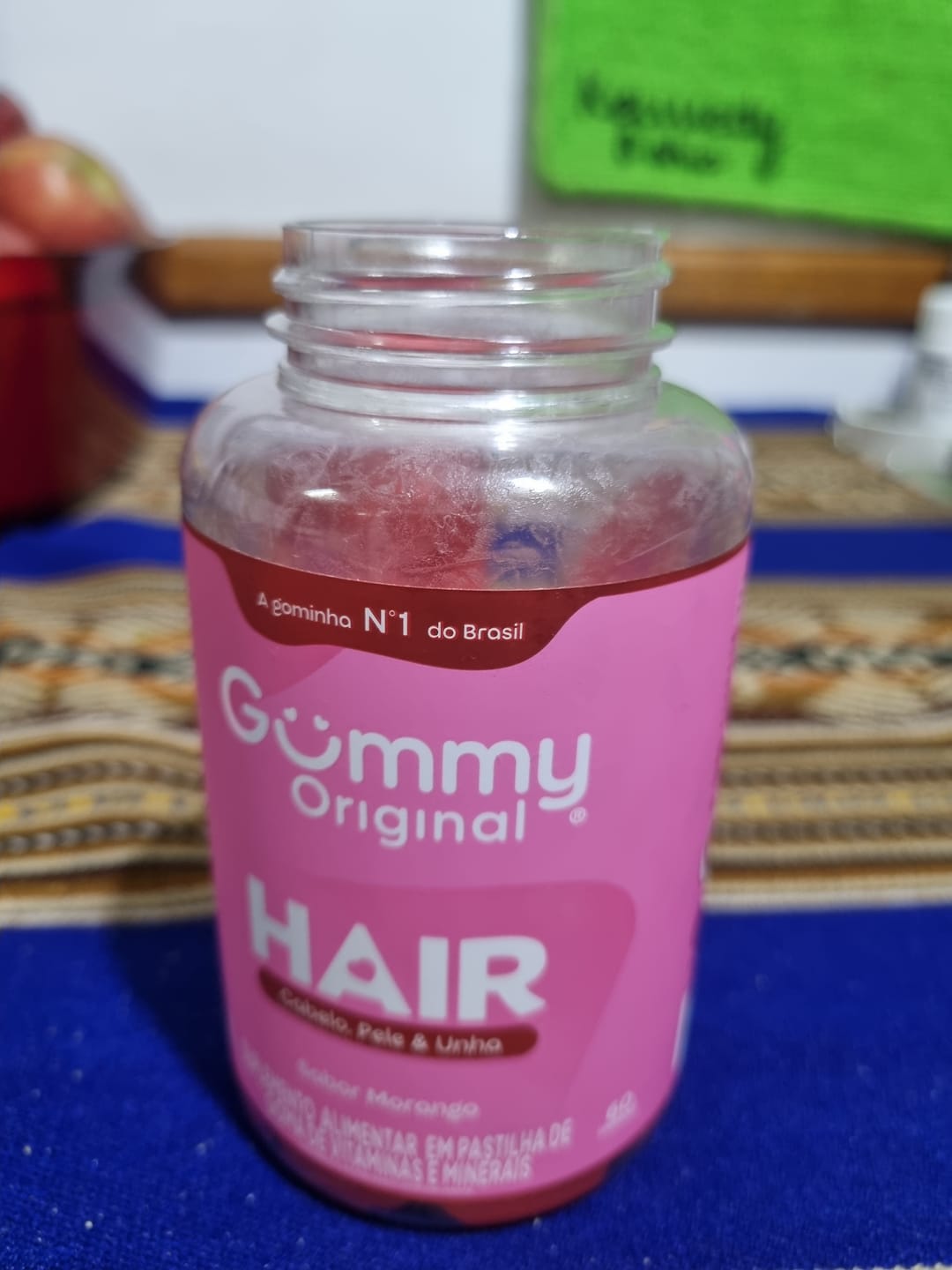 Customer photo review of Gummy Hair® - Morango 180 g