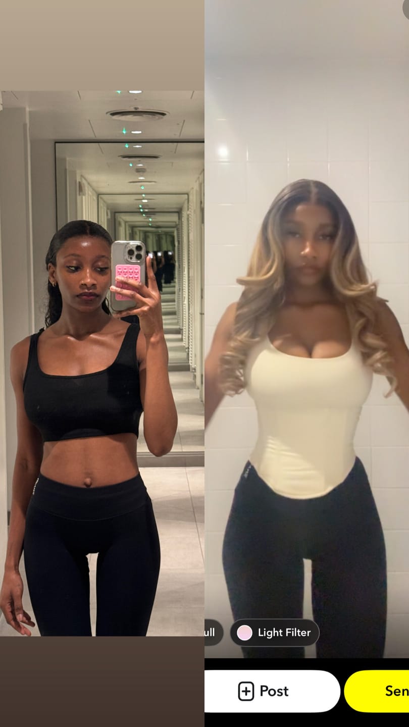 Customer photo review of HOUR GLASS CURVE WEIGHT GAIN-Hour Glass