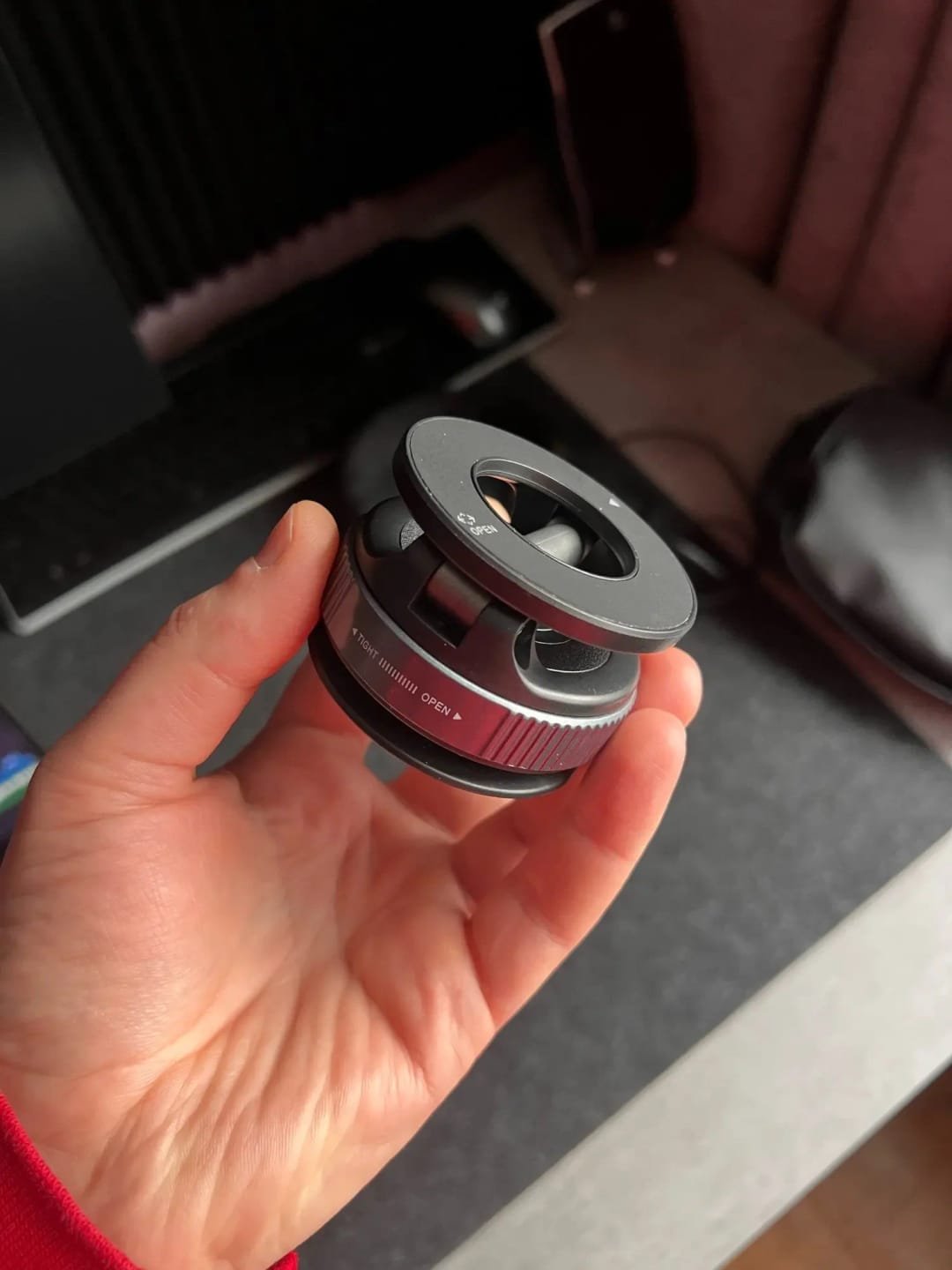 Customer photo review of Magnetic Phone Holder Foldable Design 360°