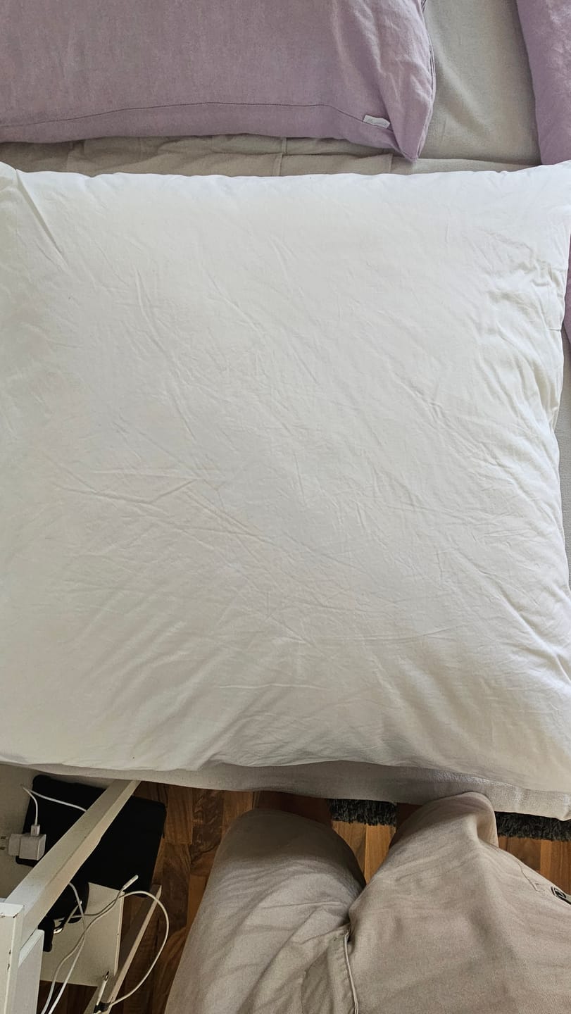 Customer photo review of Perkal Kissenbezug