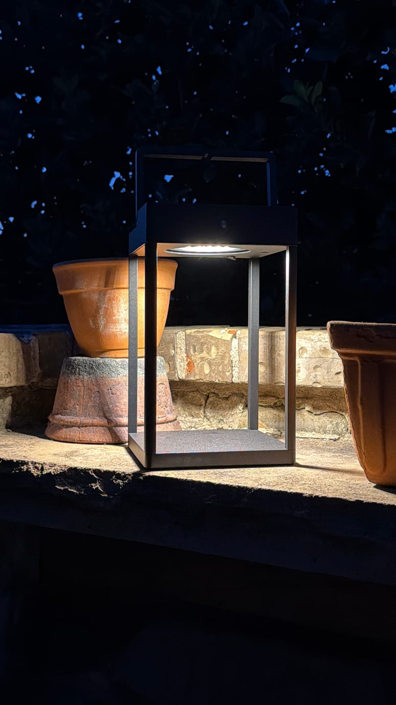 Customer photo review of Luxury Metal Solar Lantern