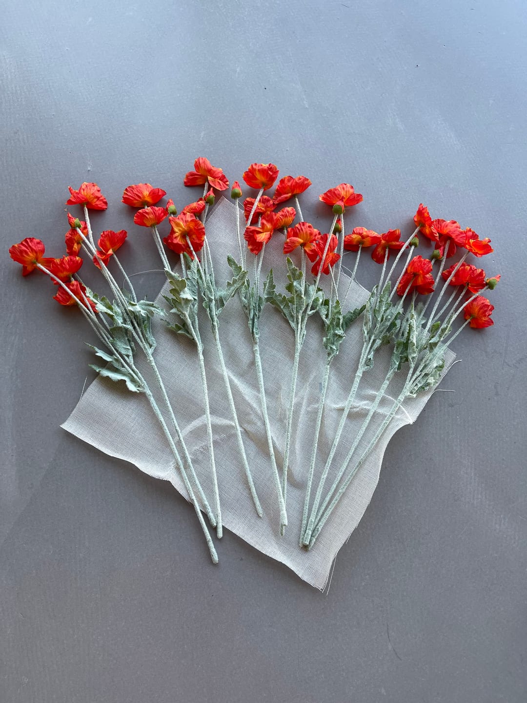 Customer photo review of Zijden Klaprozen - Oranje