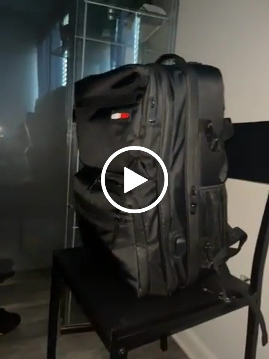 Customer video review of Full Size Mobile Workstation Backpack with Extending Tray System - OG Black