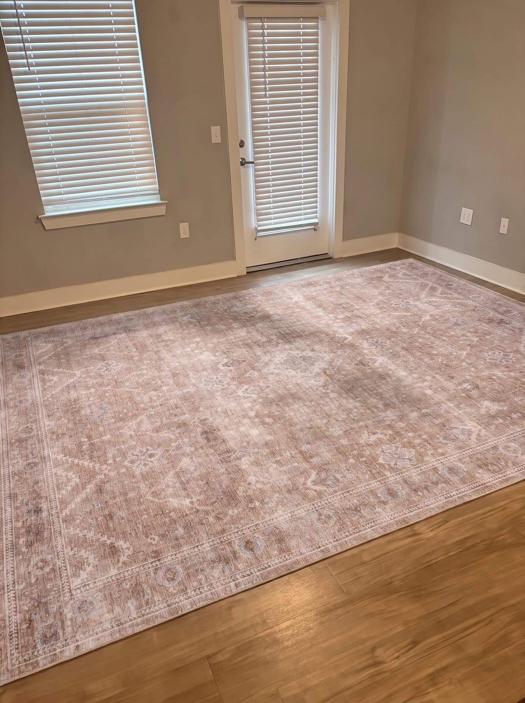 Customer photo review of Linden Washable Area Rug - Brown