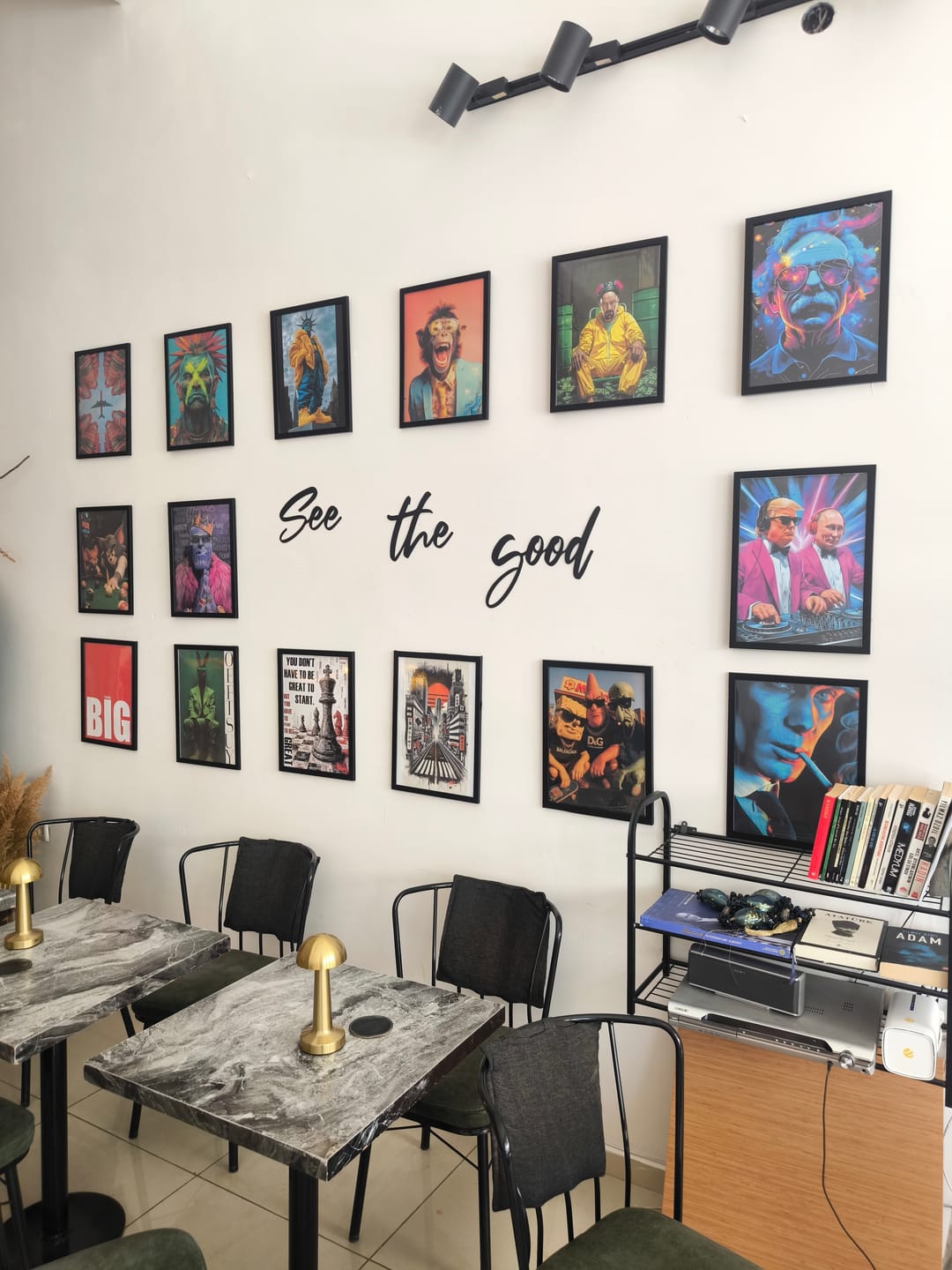 Customer photo review of See The Good Metal Duvar Yazısı