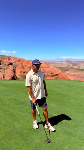 Customer photo review of Tees Hat - Blue